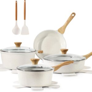 SENSARTE Nonstick Ceramic Cookware Set – 13-Piece Healthy Pots and Pans Set