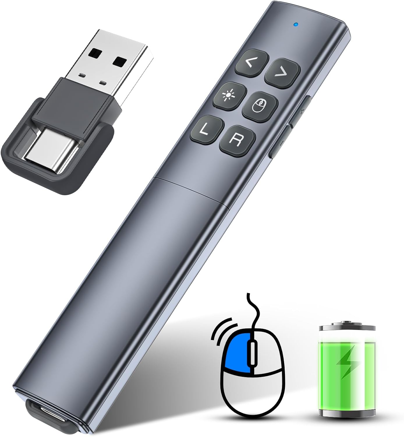 Presentation Clicker with Air Mouse