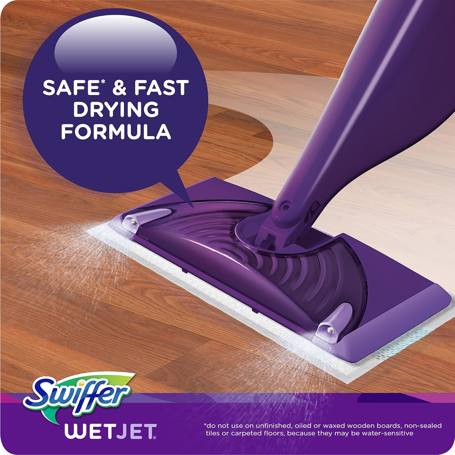 Swiffer WetJet Multi-Purpose & Hardwood Liquid Floor Cleaner Solution Refill – Gain Scent (Pack of 2, 42.2 fl oz Each) - Image 2