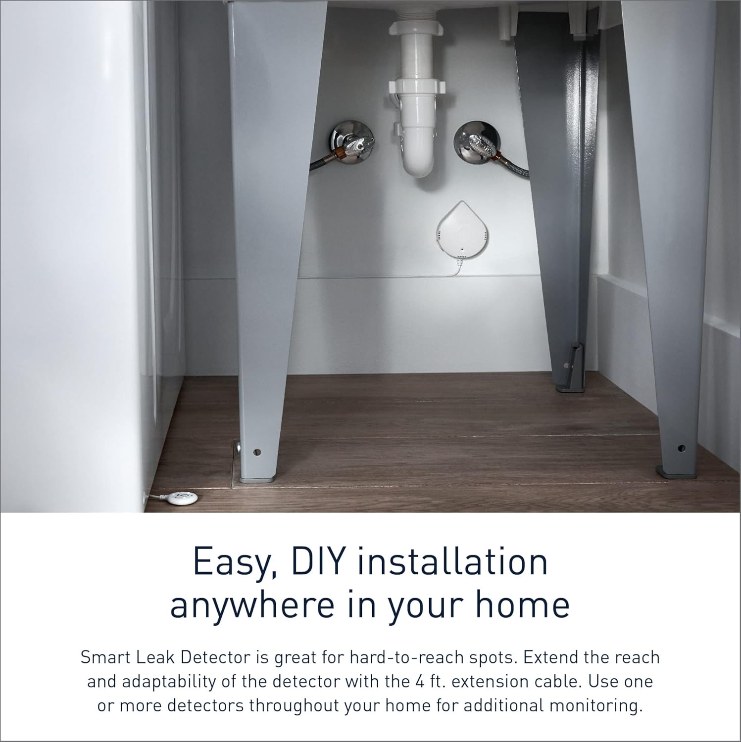 Moen Flo Smart Water Leak Detector – 3-Pack Water Sensor Alarm for Home (White, 920-005) - Image 2