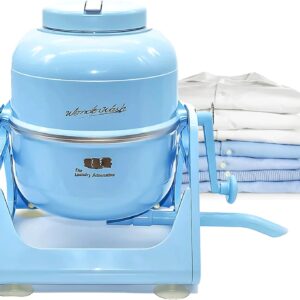 WonderWash Portable Washing Machine – Manual Hand Clothes Washer with Retro Design (Blue)