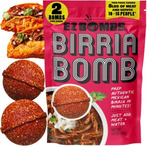EZ Bombs Birria Bomb Seasoning – Pack of 2 Authentic Mexican Spice Mix