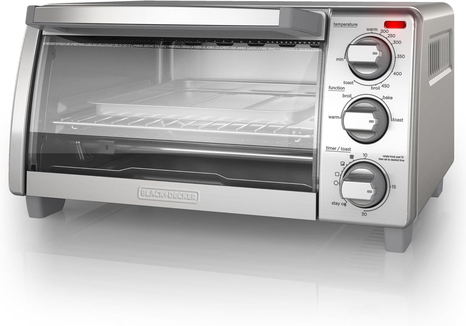 BLACK+DECKER 4-Slice Toaster Oven β Compact Power for Everyday Cooking π₯π