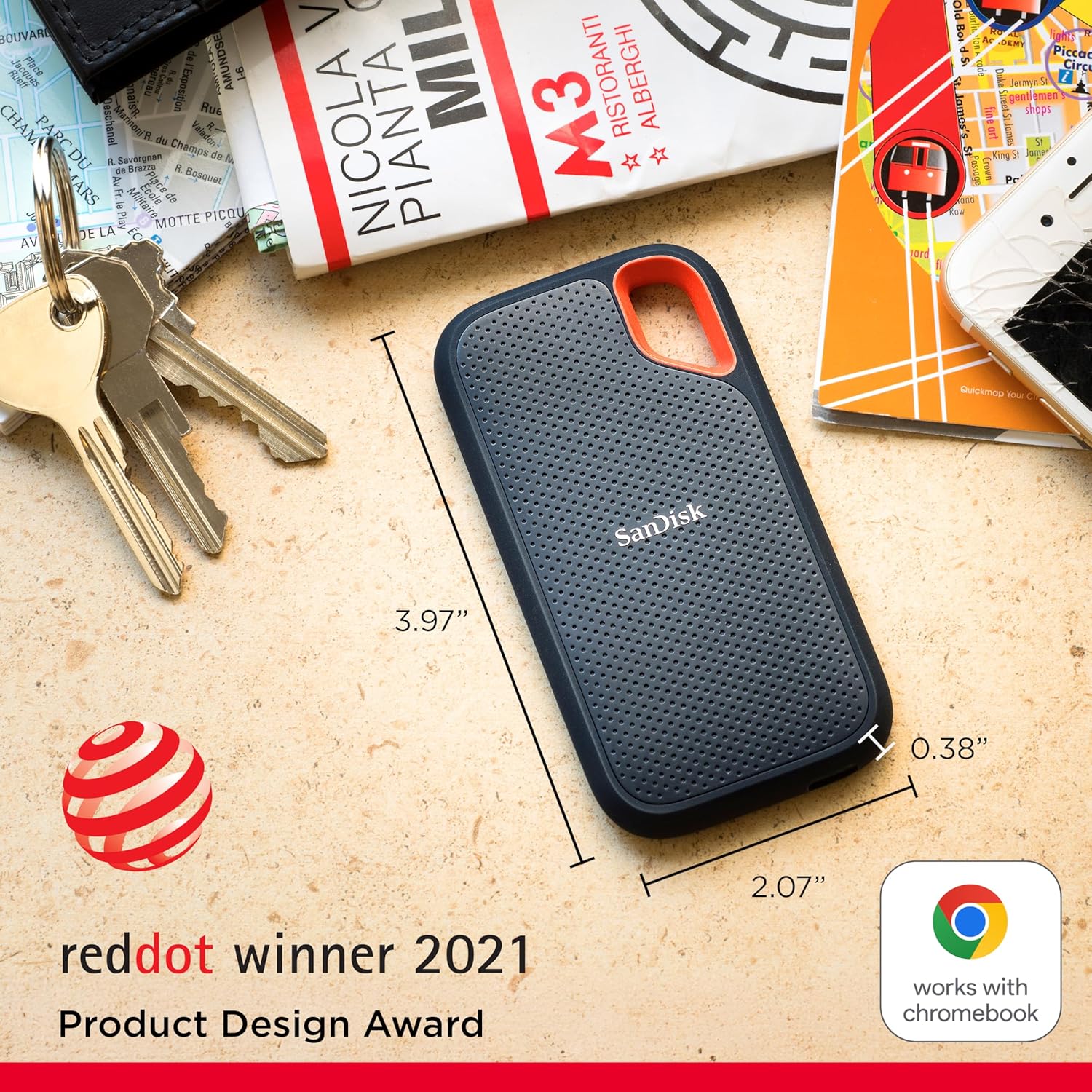 SanDisk 2TB Extreme Portable SSD – Fast, Durable & Compact