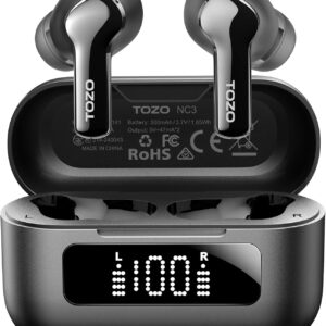TOZO NC3 Hybrid Active Noise Cancelling Wireless Earbuds