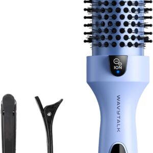 Wavytalk Blowout Boost Thermal Brush – 1.5 inch Heated Round Brush (Blue)
