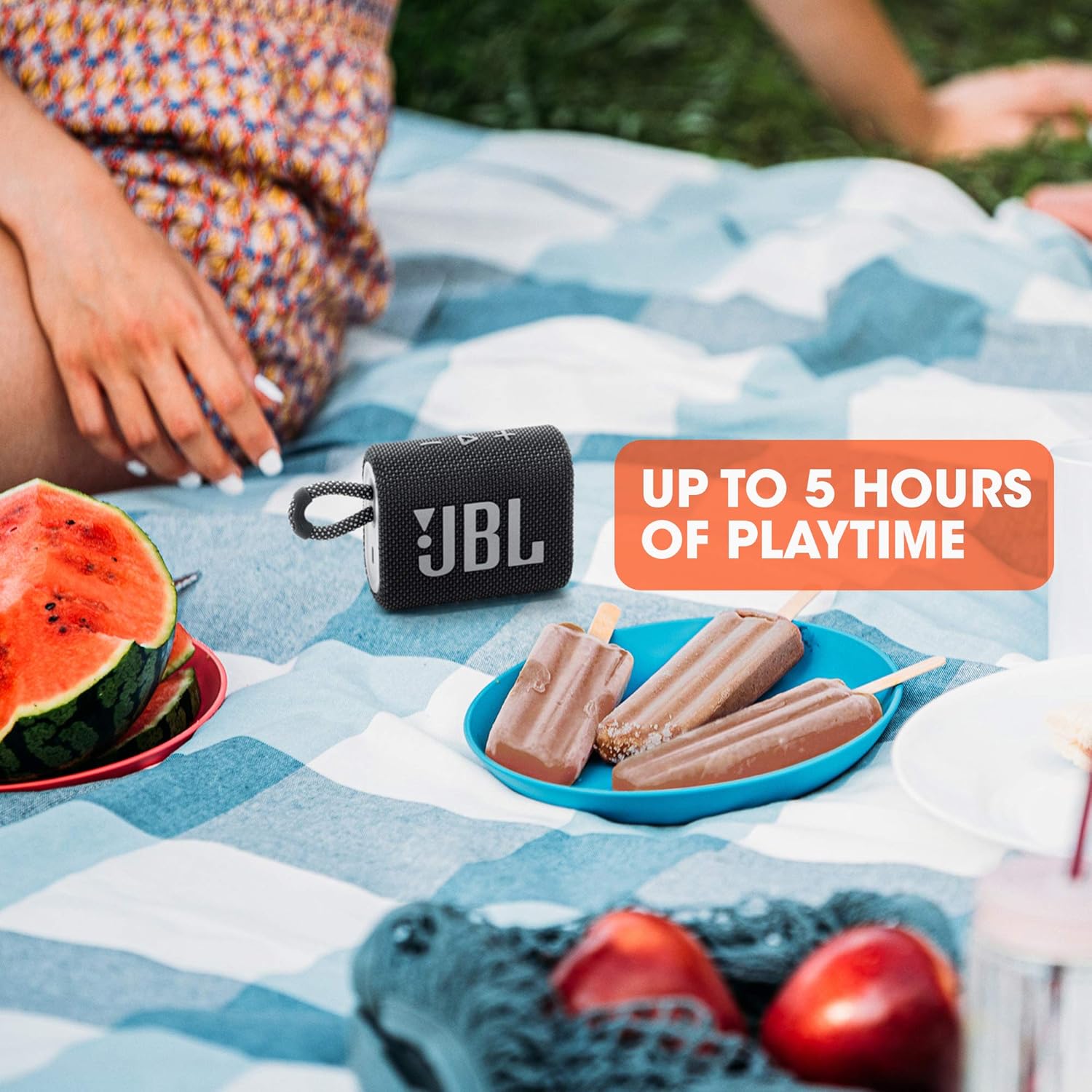 JBL Go 3 – Portable Mini Bluetooth Speaker (Black) - Image 2