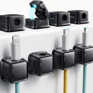 Cord Organizer Holder – 8 Pack Magnetic Desk Cable Clips