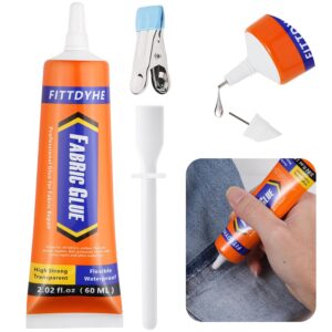 Fabric Glue Permanent – 60ML Washable Clear Clothing Glue