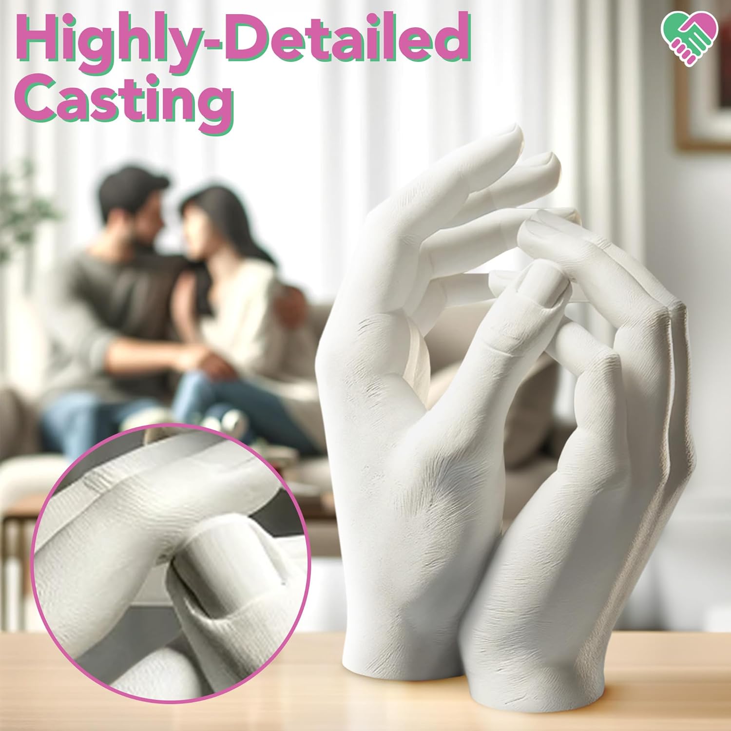 Luna Bean Hand Casting Kit – The Original Hand Mold Kit for Couple - Image 4