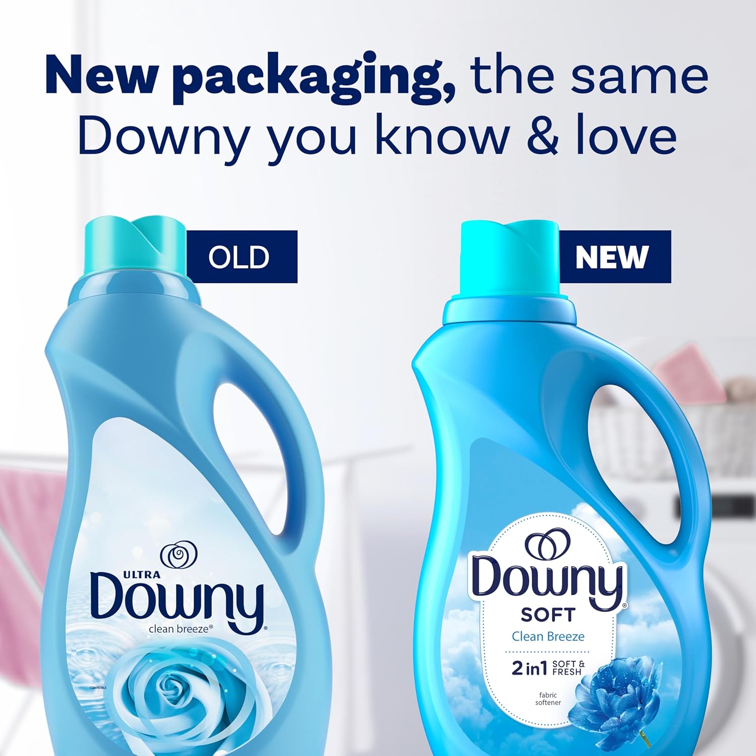 Downy Fabric Softener Liquid – Clean Breeze Scent (44 fl oz, 60 Loads) - Image 4