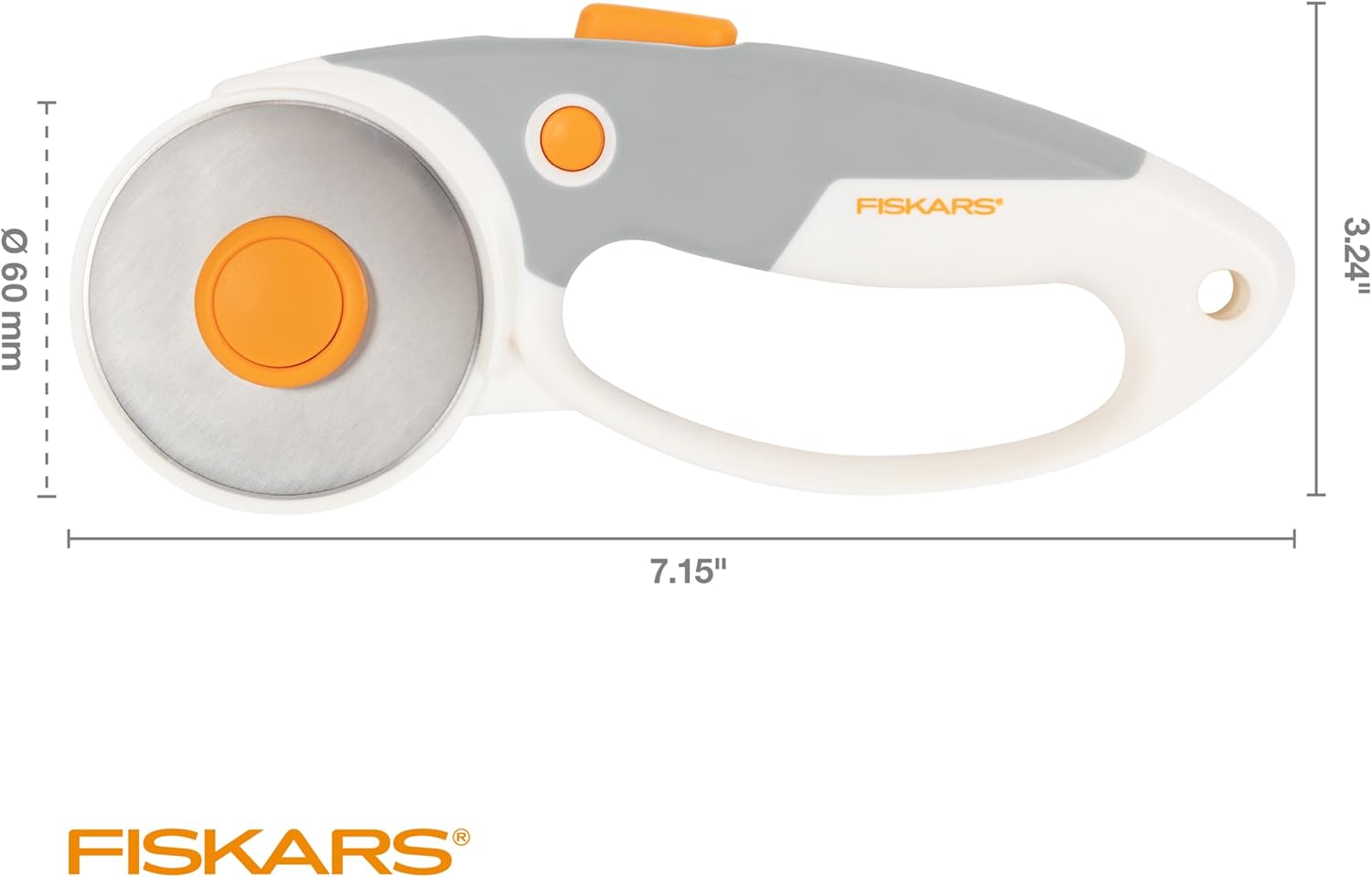 Fiskars 60mm Rotary Cutter for Fabric - Image 2
