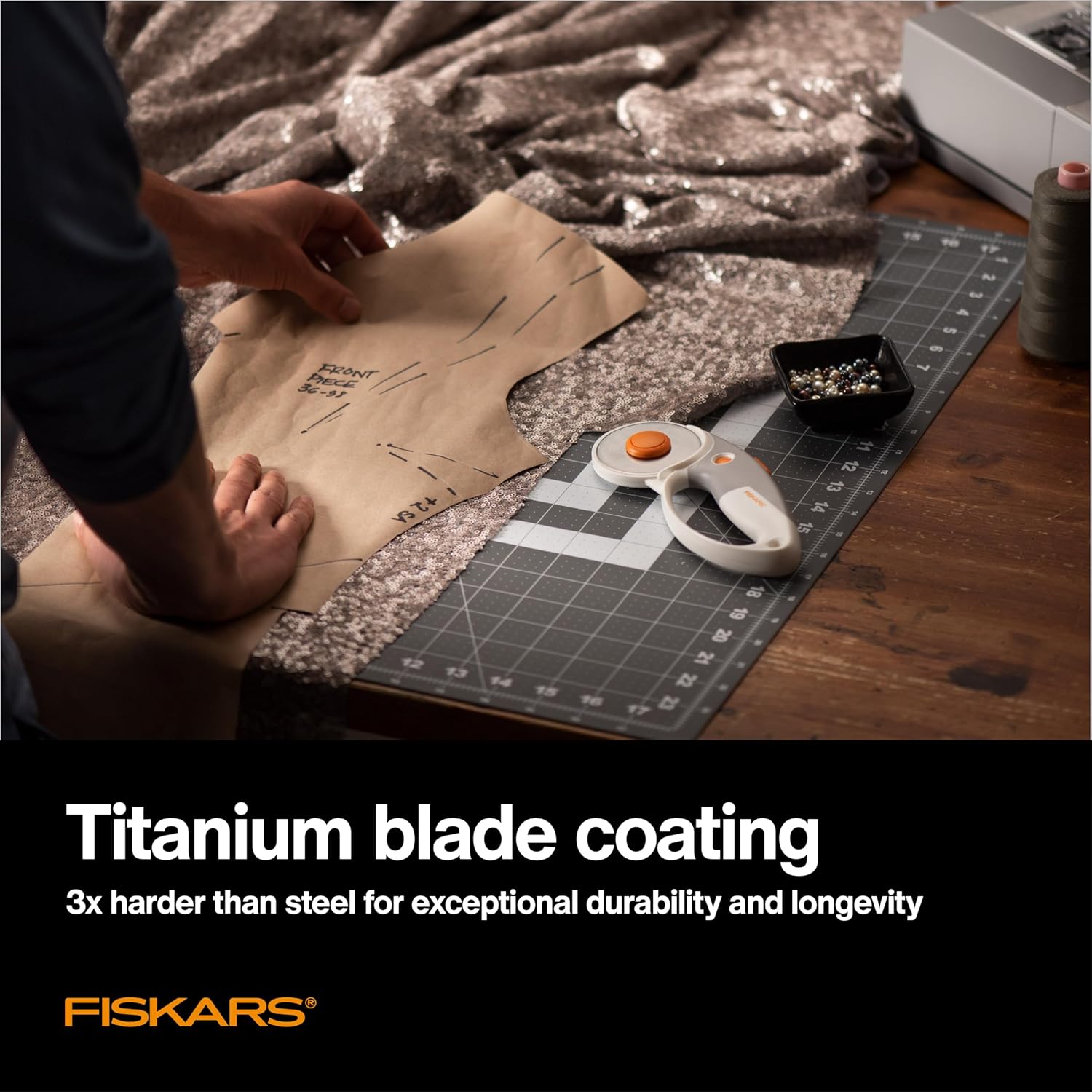 Fiskars 60mm Rotary Cutter for Fabric - Image 3