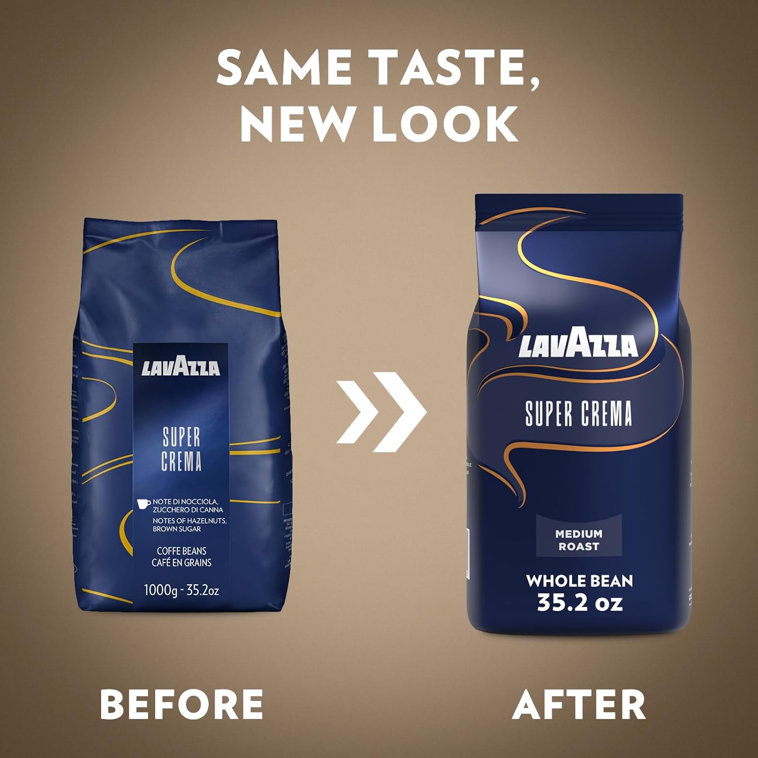 Lavazza Super Crema Whole Bean Coffee – Medium Espresso Roast (2.2 lb Bag) Introduction - Image 2